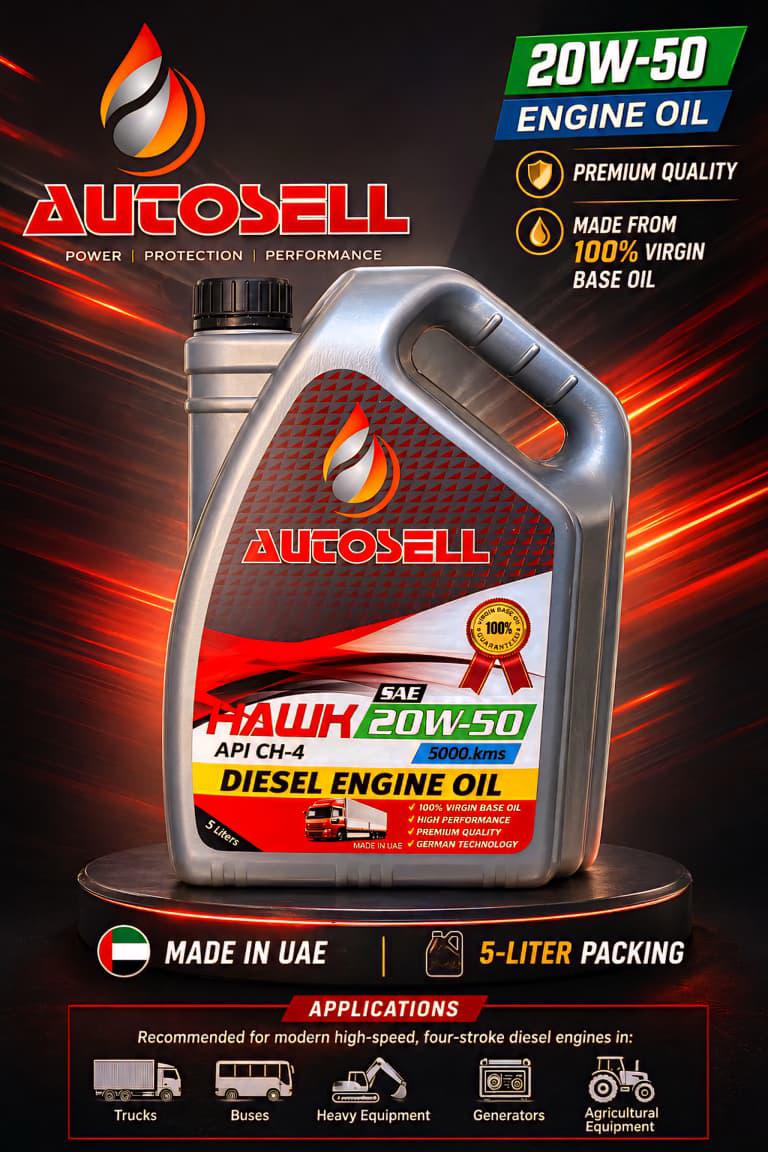 Diesel Engine Oil 20W-50 (5 Litres)