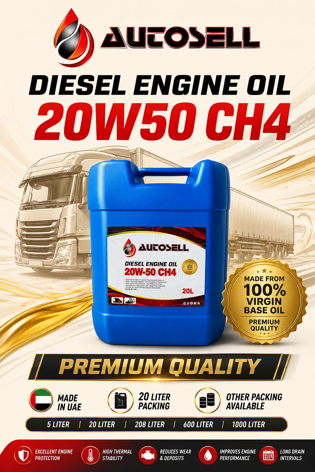 Diesel Engine Oil 20W-50 (20 Litres)