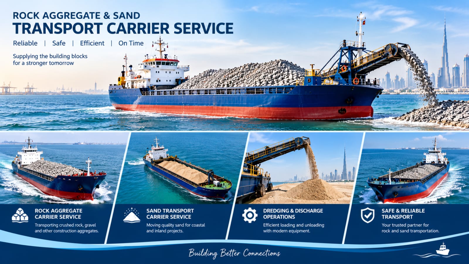 ROCK, AGGREGATE AND SAND TRANSPORT CARRIER SERVICES